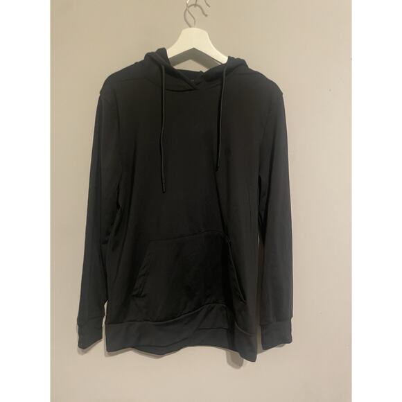 Spyder‎ Men’s Performance Hoodie Size Large Black Light Weight Quick Dry Stretch - Picture 1 of 4